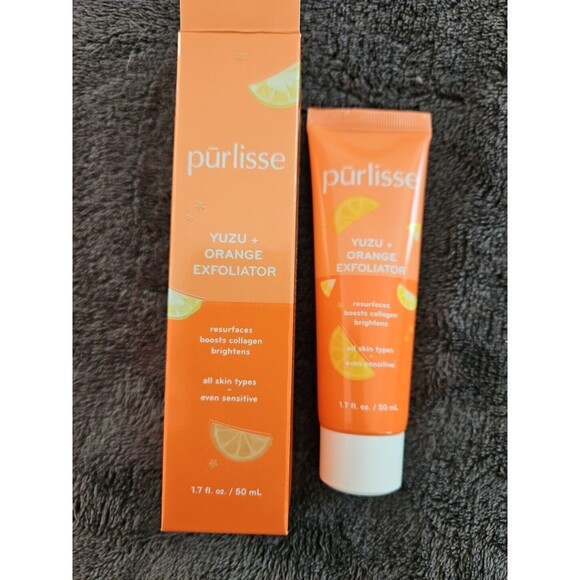 Purlisse Yuzu + Orange Exfoliator Resurface Boost Collagen Full Sz 1.7 fl oz NIB - Picture 1 of 5